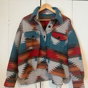 LA MIEL Multicolor Patterned Jacket